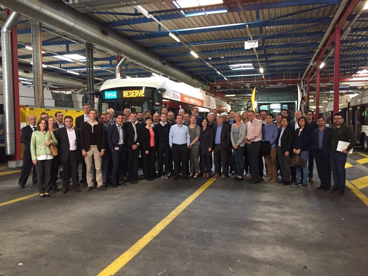 UITP Training Programme on Electric Buses, Geneva — TOSA electric bus depot